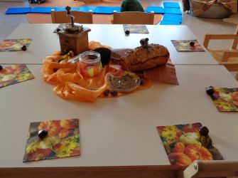 Festliche Dekoration zu Erntedank